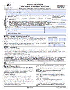 New W9 Tax Forms Printable 2021