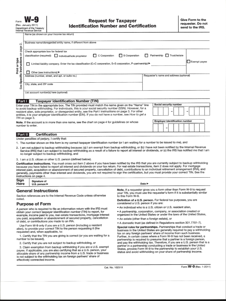 25 Printable Form W 9 Templates Fillable Samples In Pdf Word To Vrogue   Blank W 9 Printable Form 