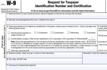 W9 Tax Form 2021 Printable