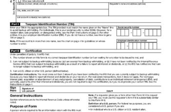 Irs W-9 Form 2021 - New Printable Form & Letter for 2021