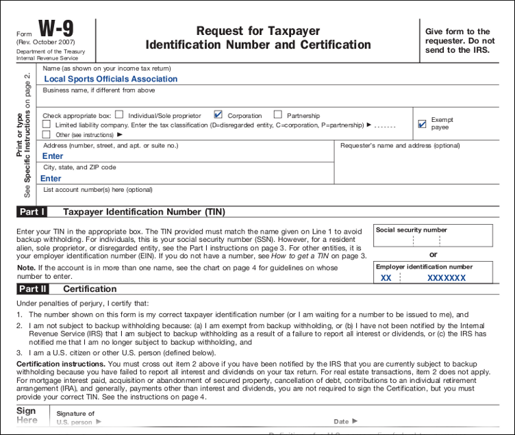 W9 2024 Form Carey Correna