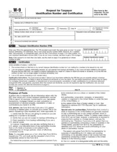 Free Printable Blank W9 Form