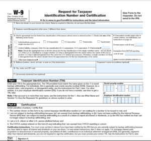 Michigan W9 Tax Form