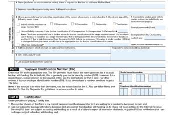 Printable W9 Form For Employees
