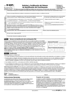 Printable W9 Form In Spanish