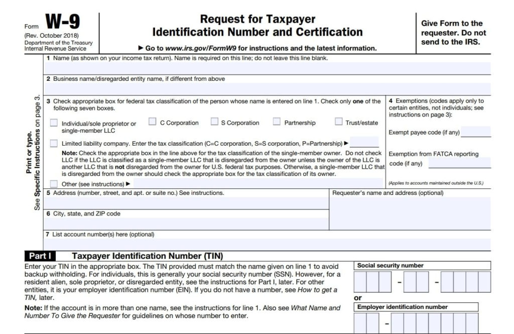 W-9 Form 2021 In Spanish