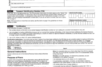 W9 Form 2021 Irs  New Printable Form & Letter for 2021