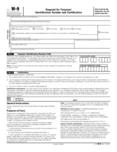 W9 Form Fill Out Free