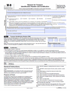 W9 Free Printable Form 2022